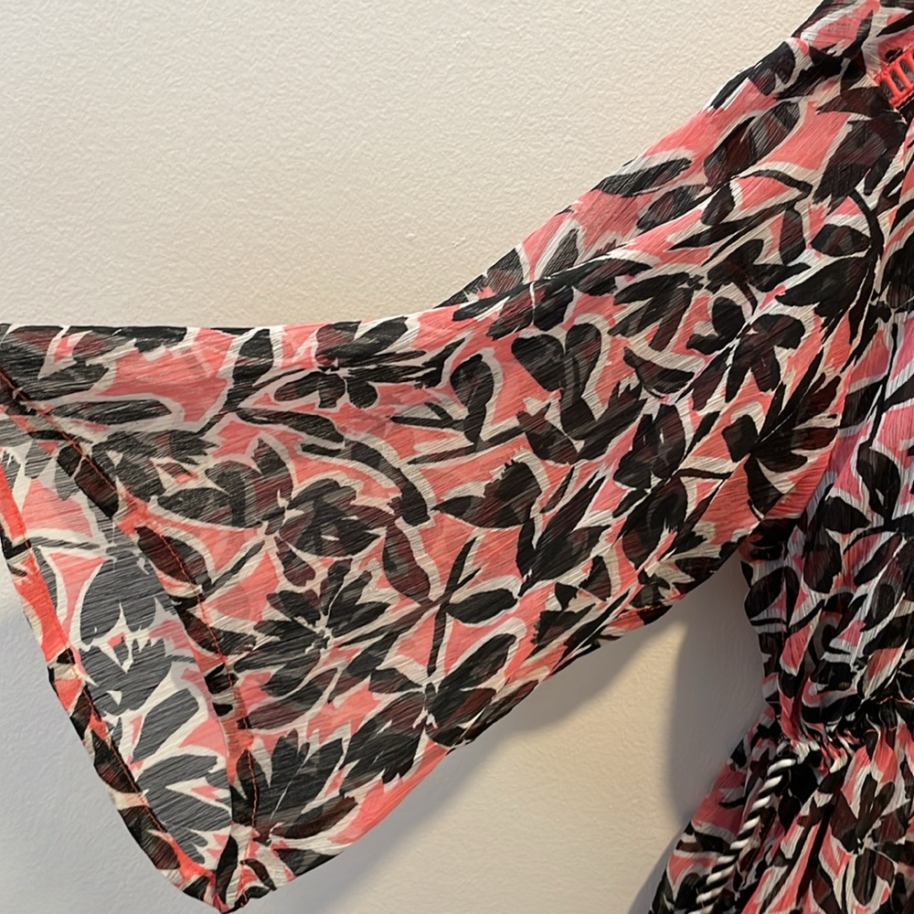 Jessica Simpson Flora Brushes Lailaa Kimono Size Medium, NWT - Picture 6 of 9